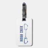 インディアンクリーク登山クイックドロー ラゲッジタグ (裏面縦)