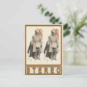 インディアングリーティングカードのステレオでの動機 ポストカード (スタンド正面)