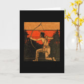 インディアングリーティングカード カード (黄色い花)