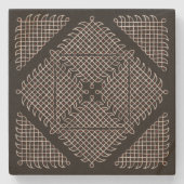 インディアンコラムコースター ストーンコースター (正面)