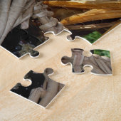 インディアンコーンのウィッカーバスケット秋 ジグソーパズル (側面)