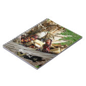 インディアンコーンのウィッカーバスケット秋 ノートブック (左側)