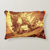 インディアンコーンインバスケットヴィンテージルック秋 アクセントクッション (正面)