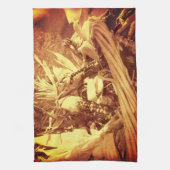 インディアンコーンインバスケットヴィンテージルック秋 キッチンタオル (縦)