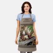 インディアンコーンウィッカーバスケッパーソナライズされたト国 エプロン (着用した状態)