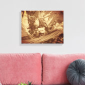 インディアンコーン入りヴィンテージ秋 キャンバスプリント (インサイチュ (リビング))