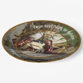 インディアンコーン秋秋パーソナライズされたパーティー ペーパープレート (アングル)