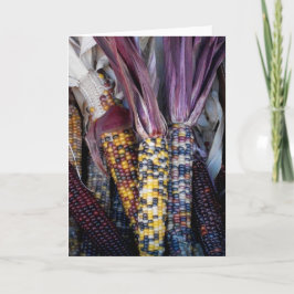 インディアンコーン空白のグリーティングカード カード