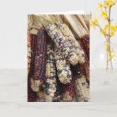 インディアンコーン カード (黄色い花)