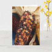 インディアンコーン カード (黄色い花)