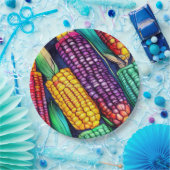 インディアンコーン ペーパープレート (パーティー)