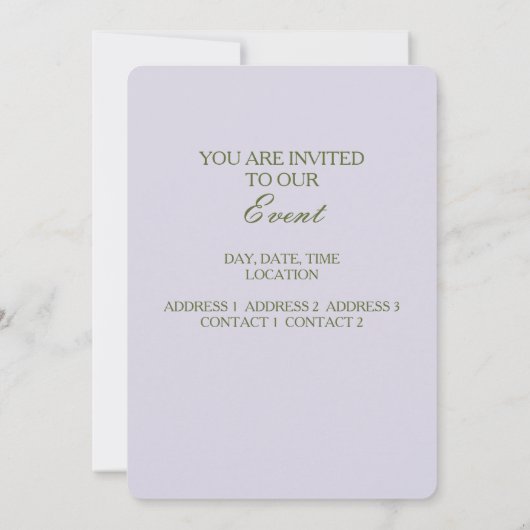 インディアンゴッズ/ガネシャ – 招待状カード 招待状 (裏面)