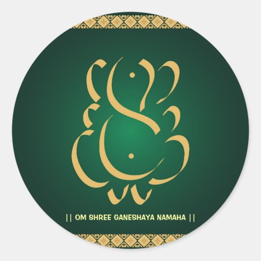インディアンゴッドガネシャ – ステッカー (正面)