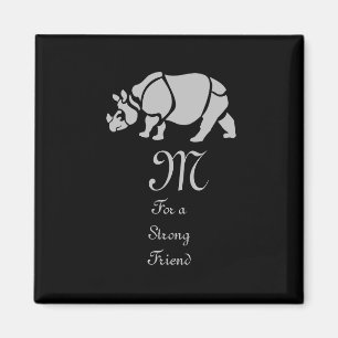 インディアンサイ素晴らしノセロスザユニコーンRhinoモノグラム マグネット
