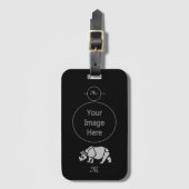 インディアンサイ素晴らしノセロスザユニコーンRhinoモノグラム ラゲッジタグ (正面縦)