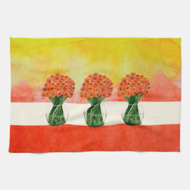 インディアンサマーイタリアンランヌカルス水彩 キッチンタオル