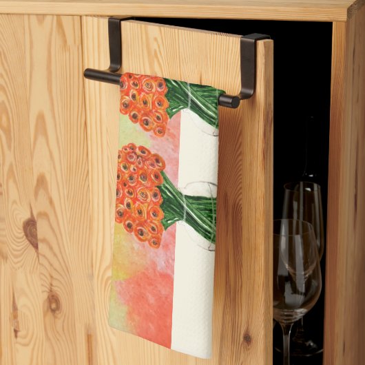 インディアンサマーイタリアンランヌカルス水彩 キッチンタオル (三つ折り)