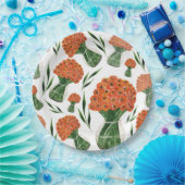 インディアンサマーイタリアンランヌカルス水彩 ペーパープレート (パーティー)