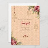 インディアンサンゲエ招待及びインディアンズ結婚カード 招待状 (正面/裏面)