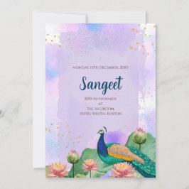 インディアンサンゲエ招待及びインディアンズ結婚カード 招待状