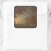 インディアンサンセットディアバイアレイク スクエアシール (バッグ)