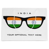 インディアンシェーカスタムズ文字とカラー抱き枕 ラージペーパーバッグ (正面)