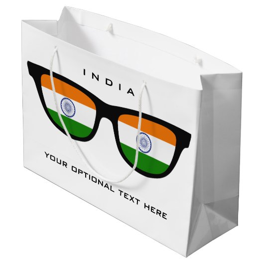 インディアンシェーカスタムズ文字とカラー抱き枕 ラージペーパーバッグ (裏面アングル)