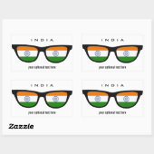 インディアンシェードカスタムステッカー 長方形シール (シート)
