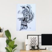 インディアンシャンズ魔法ダンス ポスター (ホームオフィス)