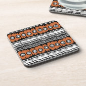 インディアンジオグラフィック茶色のトーンストライプ コースター (左側)