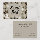 インディアンスイーツウィートフラワーラドースイーツフード 名刺 (正面/裏面)