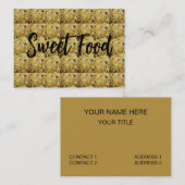 インディアンスイートティルラドゥスウィートフード 名刺 (正面/裏面)