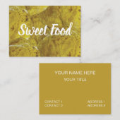 インディアンスウィートパーランポリスウィートフード 名刺 (正面/裏面)