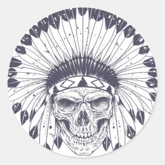 インディアンスカル ラウンドシール