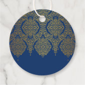 インディアンスタイルの女の子の誕生日パ感謝していーティーお願い フェイバータグ (裏面)