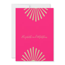  インディアンスタイルピンク金ゴールドシカジュアルック結婚ズインヴィタ