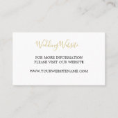 インディアンスタイルレッド金ゴールドカラー結婚ズウェサイト 名刺 (正面)