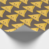 インディアンスナックサモサかわいいかわいい食べパターン（の模様が）ある物 ラッピングペーパー (角)