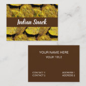 インディアンスナックメチヴァディフード 名刺 (正面/裏面)