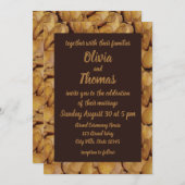 インディアンスナック米はスナック食結婚品 招待状 (正面/裏面)