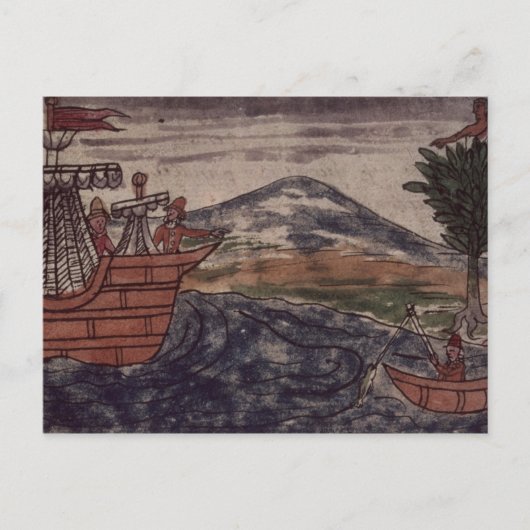 インディアンスパイが観察する ポストカード (正面)