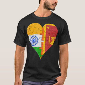 インディアンスリランカ国旗アメリカ Tシャツ
