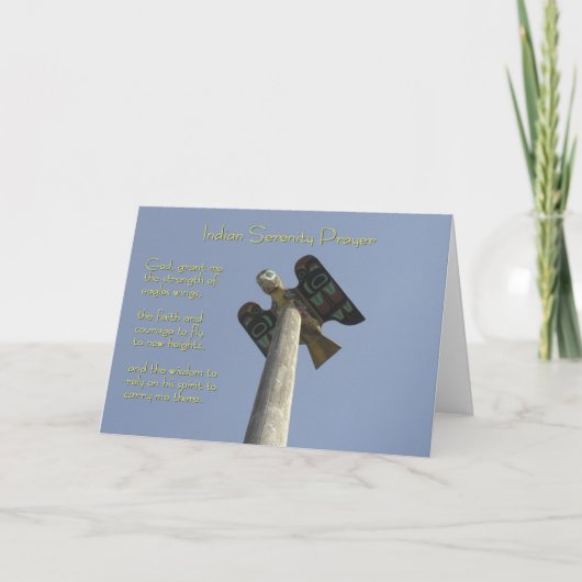 インディアンセレニティ祈りの言葉 カード (正面)