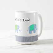 インディアンゾウカッコいいは コーヒーマグカップ (正面右)