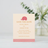 インディアンゾウ日付の保存 招待状 (スタンド正面)