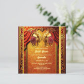 インディアンゾウ金ゴールドレッドヘナ高級ブライダル シーズンカード (スタンド正面)