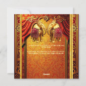 インディアンゾウ金ゴールドレッドヘナ高級ブライダル シーズンカード (裏面)