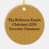 インディアンゾウ（赤い布あり） セラミックオーナメント (裏面)