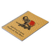 インディアンゾウ(赤い布あり) ノートブック (左側)