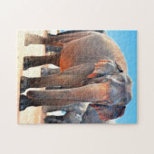 インディアンゾウSri Lanka. ジグソーパズル (横)